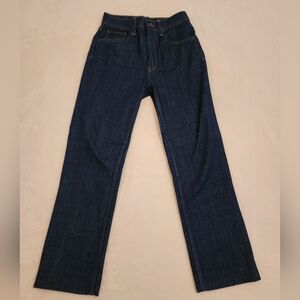 Zara Women's Dark Blue Straight Jeans